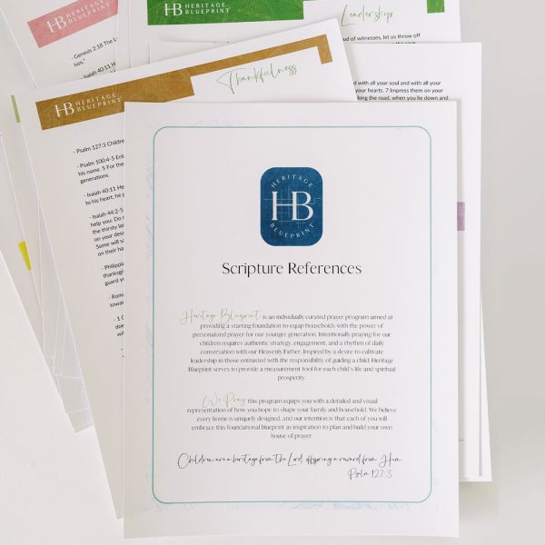 Scripture References (Printable)